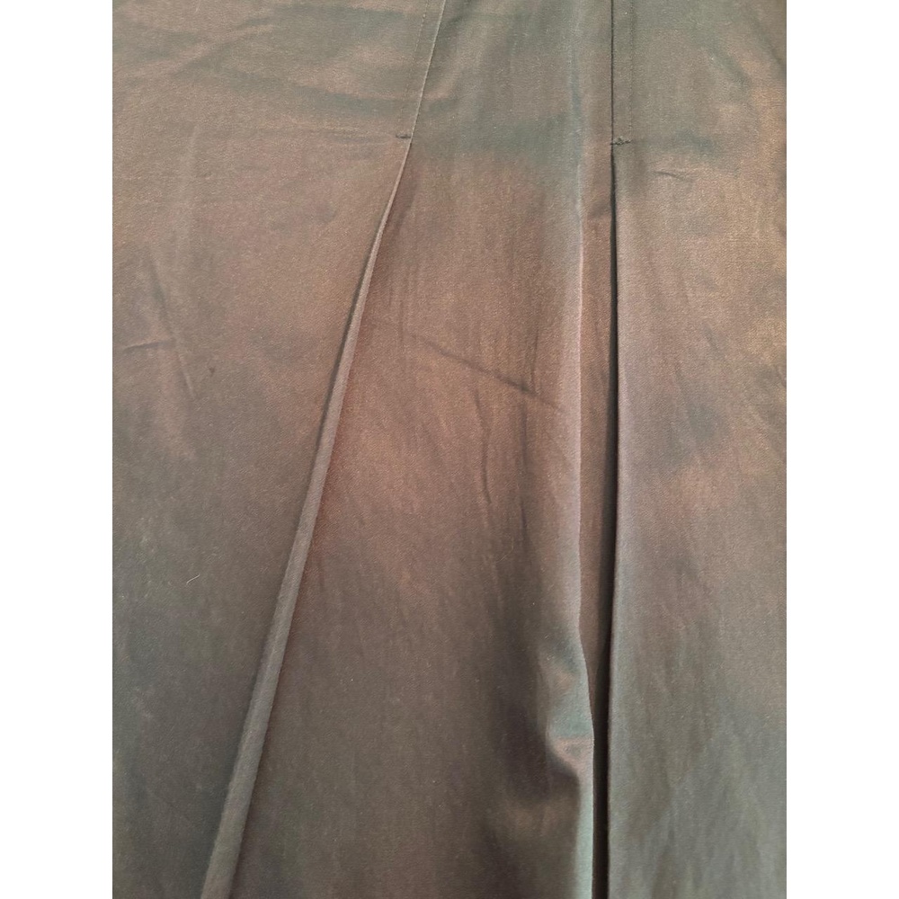 Sigrid Olsen Charcoal Pleated A Line Skirt Flared Cotton Silk Sz 8 Classic Chic - Picture 8 of 13